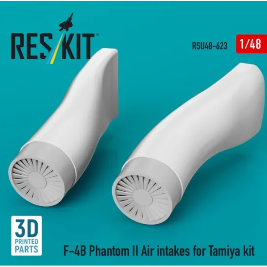 Reskit Rsu48-0623 1/48 F-4b Phantom Ii Air Intakes For Tamiya Kit 3d Printed