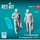Reskit Rsf48-0113 1/48 F-14 Tomcat Pilots In A Standing Position - Scene 1 2 Pcs 3d Printed