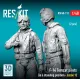 Reskit Rsf48-0113 1/48 F-14 Tomcat Pilots In A Standing Position - Scene 1 2 Pcs 3d Printed