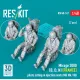 Reskit Rsf48-0147 1/48 Mirage 2000 B D N France Pilots Sitting In Ejection Seats Mb Mk 10q 2 Pcs 3d Printed