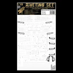 Hgw 481029 1/48 Bf109g-6 Riveting Set For Tamiya
