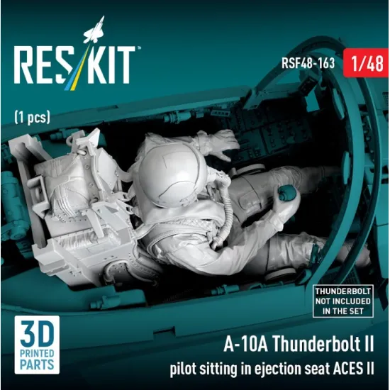Reskit Rsf48-0163 1/48 A-10a Thunderbolt Ii Pilot Sitting In Ejection Seat Aces Ii 1 Pcs 3d Printed