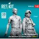 Reskit Rsf48-0169 1/48 A-10c Thunderbolt Ii Pilot And Airman In A Standing Position Scene 1 2 Pcs 3d Printed