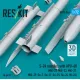 Reskit Rs72-0566 1/72 S-24 Missiles With Apu-68 4 Pcs Mig-21 Mig-23 Mig-27 Mig-29 Su-7 Su-17 Su-25 Su-24 Mi-24 3d Printed