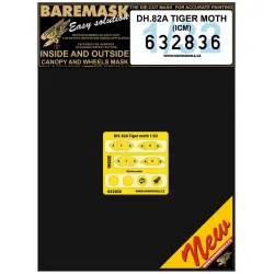 Hgw 632836 1/32 Masks For Dh.82a Tiger Moth For Icm