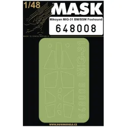Hgw 648008 1/48 Masks For Mig-31 Bm/Bsm For Amk