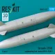 Reskit Rsu72-0311 1/72 Tornado 2250l Underwing Fuel Tanks Raf Rsaf 2 Pcs 3d Printed
