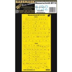 Hgw 632853 1/32 Masks For Messerschmitt Bf-110c/D For Dragon Revell Cyberhobby