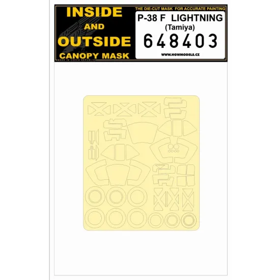 Hgw 648403 1/48 Masks For P-38 F Lightning For Tamiya