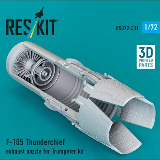 Reskit Rsu72-0331 1/72 F-105 Thunderchief Exhaust Nozzle For Trumpeter Kit 3d Printed