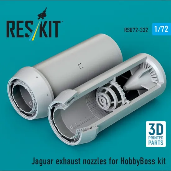Reskit Rsu72-0332 1/72 Jaguar Exhaust Nozzles For Hobbyboss Kit 3d Printed