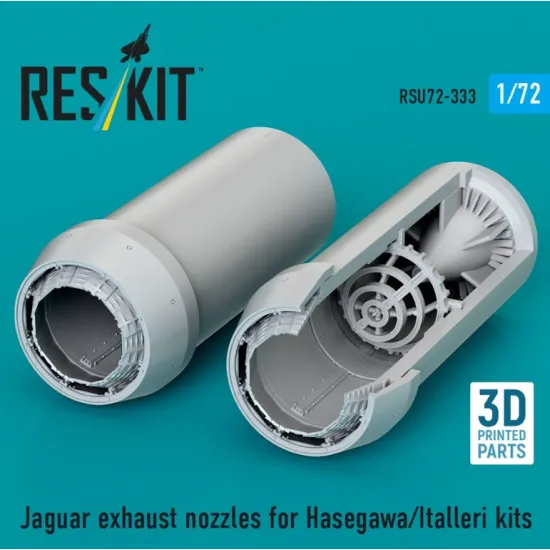 Reskit Rsu72-0333 1/72 Jaguar Exhaust Nozzles For Hasegawa/Italleri Kits 3d Printed