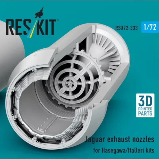 Reskit Rsu72-0333 1/72 Jaguar Exhaust Nozzles For Hasegawa/Italleri Kits 3d Printed