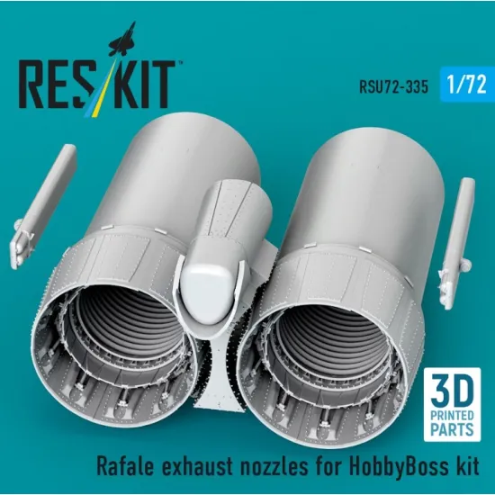 Reskit Rsu72-0335 1/72 Rafale Exhaust Nozzles For Hobbyboss Kit 3d Printed