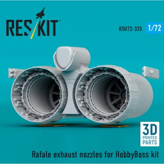 Reskit Rsu72-0335 1/72 Rafale Exhaust Nozzles For Hobbyboss Kit 3d Printed