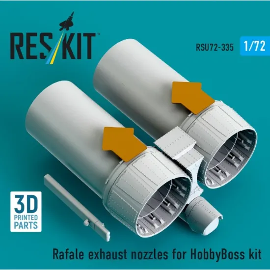 Reskit Rsu72-0335 1/72 Rafale Exhaust Nozzles For Hobbyboss Kit 3d Printed