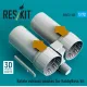 Reskit Rsu72-0335 1/72 Rafale Exhaust Nozzles For Hobbyboss Kit 3d Printed