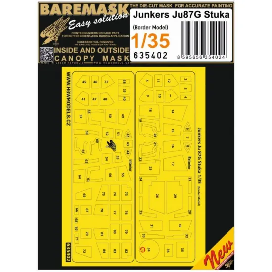 Hgw 635402 1/35 Masks For Junkers Ju87g For Border Models