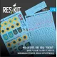 Reskit Rsb72-0001 1/72 Mig-25 Rbt Rbf Rbs Foxbat Blue 73 Blue 74 Red 17 Red 19 Ukrainian Air Forces Decals With Stencils