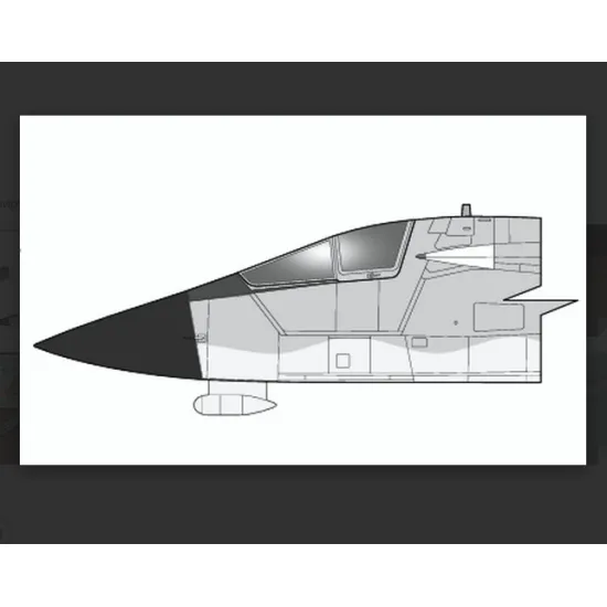Cat4-r72018 1/72 F-111b Nose Section Prototypes 151970-74 For Hasegawa