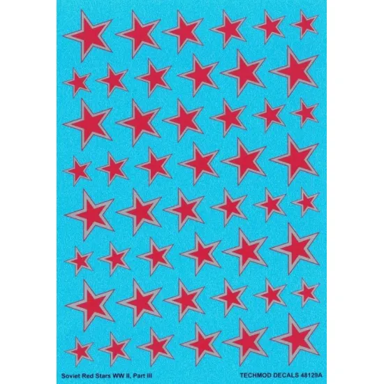 Techmod 48129 1/48 Decal For Soviet Red Stars Ww Ii Part Iii