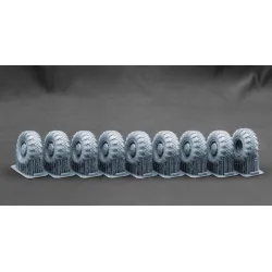 Scalex Wm-35028s 1/35 Maz 543/Maz-7310 V-203 Sagged Wheel Set For Trumpeter And Meng