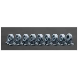 Scalex Wm-72006s 1/72 Maz 543/Maz-7310 V-203 Sagged Wheel Set For Hobby Boss And Revell