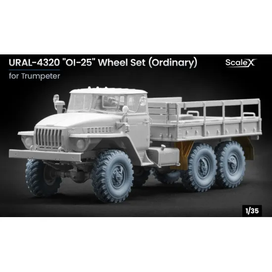 Scalex Wm-35037 1/35 Ural-4320 Oi-25 Ordinary Wheel Set For Trumpeter