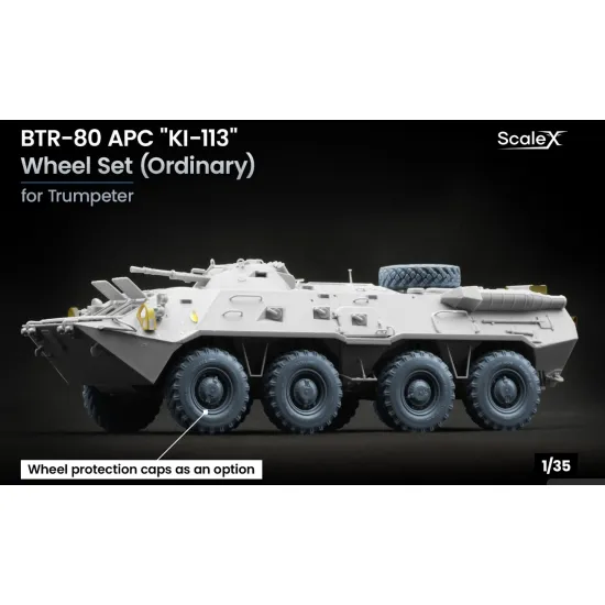 Scalex Wm-35035 1/35 Btr-80 Apc Ordinary Wheel Set Ki-113 For Trumpeter