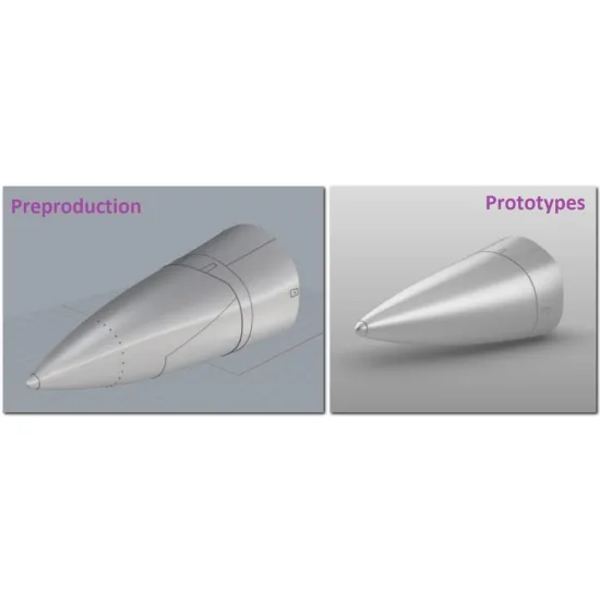 Cat4-r48119 1/48 F-111b Nose Section Pre-production 152714/15 For Academy