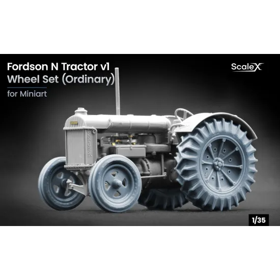 Scalex Ww-35004 1/35 Fordson N Tractor V1 Ordinary Wheel Set For Miniart