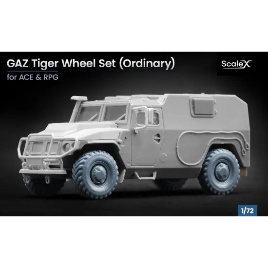 Scalex Wm-72009 1/72 Gaz Tiger Ordinary Wheel Set For Rpg Ace