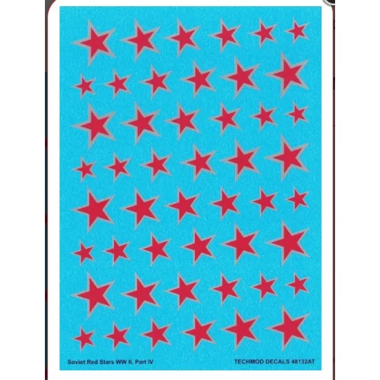 Techmod 48132 1/48 Decal For Soviet Red Stars Ww Ii Part Iv