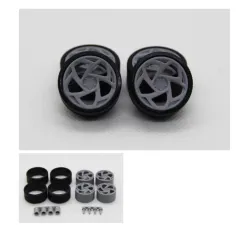Diolex Dp24183 1/24 Wheels 19 Inch Radi8 R8s5 Custom For Tamiya Fujimi Aoshima Revell