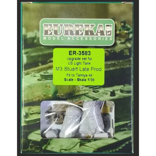 Eureka Er-3583 1/35 Upgrade Set For Us Light Tank M3 Stuart Late Prod Fit To Tamiya Kit