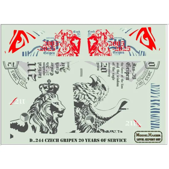 Model Maker D48244 1/48 Czech Gripen 20 Years Of Service