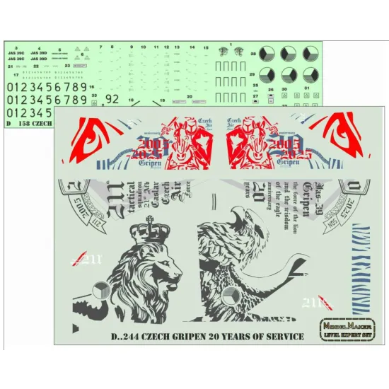 Model Maker D72244 1/72 Czech Gripen 20 Years Of Service