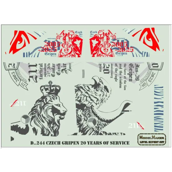 Model Maker D72244 1/72 Czech Gripen 20 Years Of Service