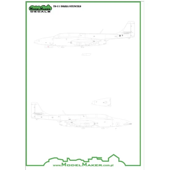 Model Maker D48041 1/48 Ts-11 Iskra - Stencils