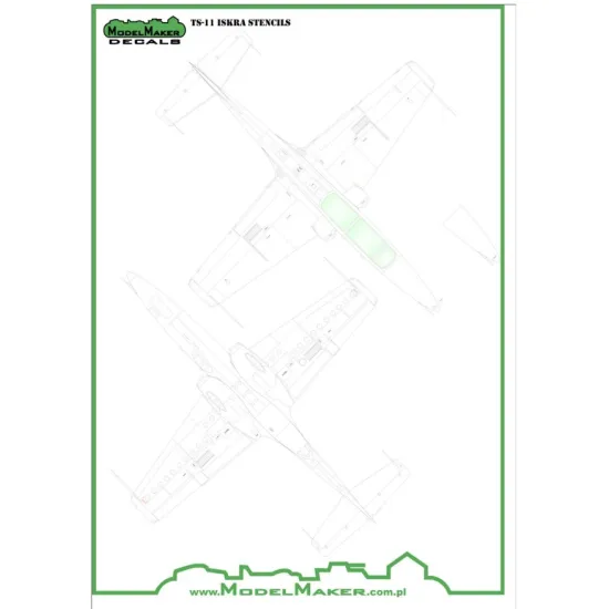Model Maker D48041 1/48 Ts-11 Iskra - Stencils