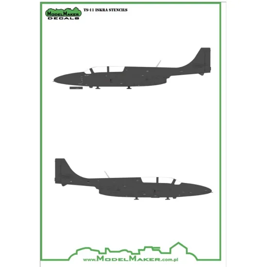 Model Maker D48041 1/48 Ts-11 Iskra - Stencils