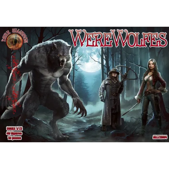 Alliance 72064 1/72 Werewolfes 40 Figures 10 Poses Figures Model Kit