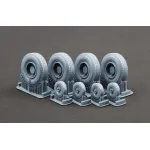 Scalex Wm-35038c 1/35 M198 Howitzer Ordinary And Sagged Wheel Set For Trumpeter