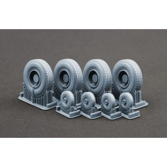 Scalex Wm-35038c 1/35 M198 Howitzer Ordinary And Sagged Wheel Set For Trumpeter