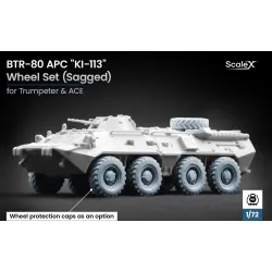 Scalex Wm-72013s 1/72 Btr-80 Apc Sagged Wheel Set Ki-113 Trumpeter Ace