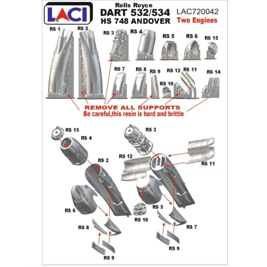 Laci 720042 1/72 Hs 748 Androver Mach2 Rr Dart 536
