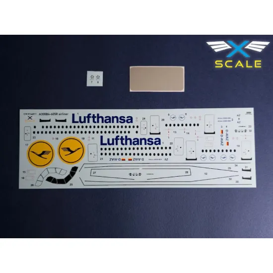 X-scale 144011 1/144 A300b4-605 Lufthansa Long-range Wide-body Passanger Airliner