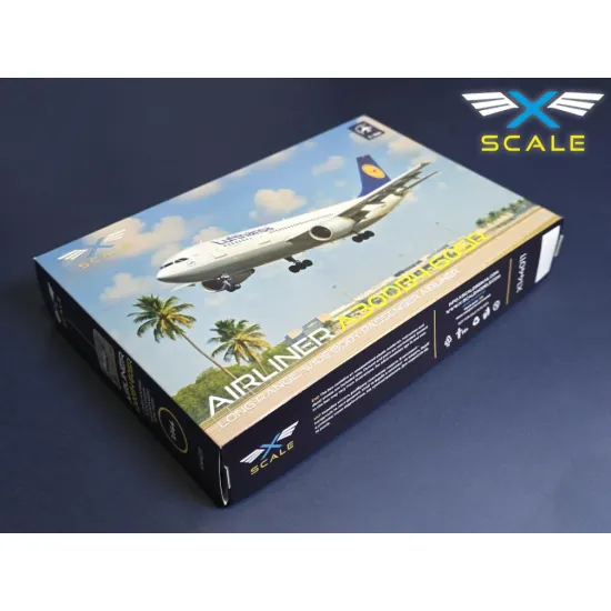 X-scale 144011 1/144 A300b4-605 Lufthansa Long-range Wide-body Passanger Airliner