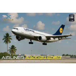 X-scale 144011 1/144 A300b4-605 Lufthansa Long-range Wide-body Passanger Airliner