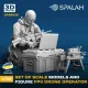 Spalah 29335 1/35 Set Of Scale Models And Figure Fpv Drone Operator